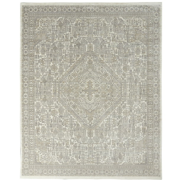 Ivory Beige Nourison Silken Weave 8' x 10' Area Rug 7'10 x 10'2 Ivory Beige Nourison Silken Weave 8' x 10' Area Rug 7'10 x 10'2